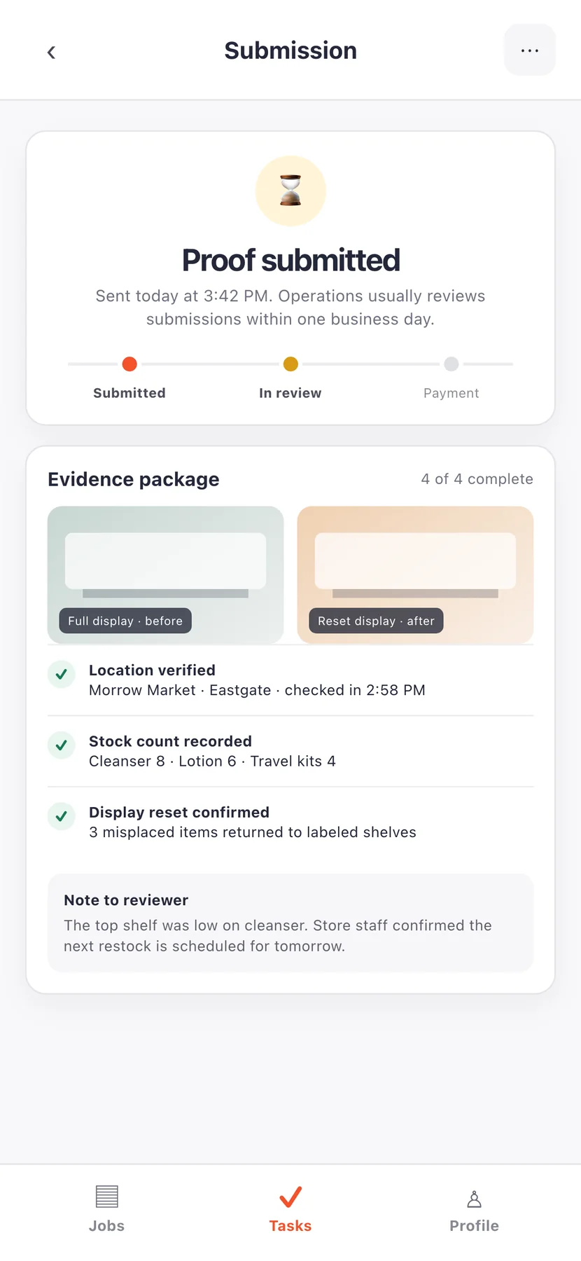 Campus Commandos mobile proof package